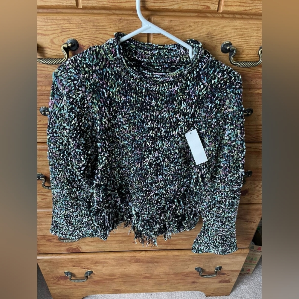 Rainbow knit sweater